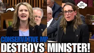 Conservative MP DESTROYS Liberal Minister Leaving Her SHOCKED
