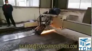 Steel matal plate automatic polishing machine from Trancar Industries金属板材平面自动抛光机