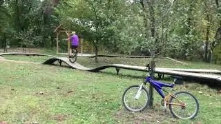 Unicycle Hugh Moore Park Obstacle Course