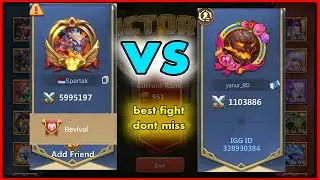 I defeated a top player | castle clash #igg