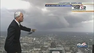 Towercam video of tornado-producing storm