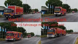 [über 15 Fahrzeuge der WF Chempark] mit Blau und Horn!