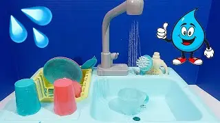 Toy Kitchen Sink with Running Water - Kitchen Toys for Children!