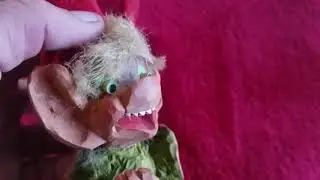Henning Hand Carved Wooden Troll Figure made in Norway