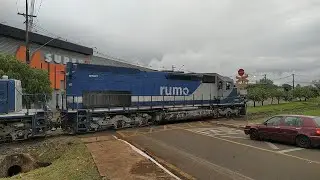 km 223 - Locomotiva 9507 deu emergência e arrancada do trem após manutenção