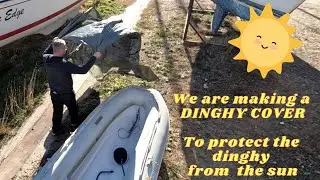 S1E20 We are making our own Dinghy cover for the first time in our life.