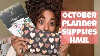 OCTOBER PLANNER SUPPLIES HAUL! | ft. Sadie's Stickers, HanCanPlan, Rose Shadow Collection, & More!