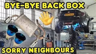 OPPS BACK BOX DELETE on the TOYOTA GT86/BRZ super loud now!!!