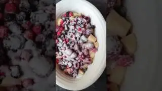 Holly Cooks Pear and Summer Fruits Crumble