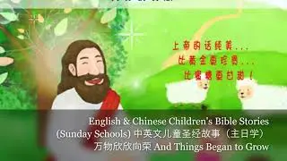 English & Chinese Children's Bible Stories Sunday Schools 万物欣欣向荣 And Things Began to Grow