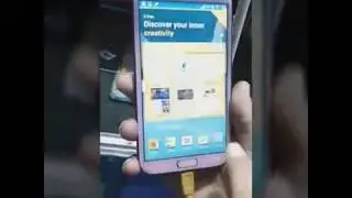 samsung note2 factory mode disable yellow text on screen