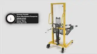 Vestil DRUM-LRT-EC Portable Drum Lifter /Rotator /Transporter