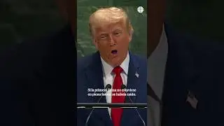 El enfado de Trump: acusa a la ONU de darle unas escaleras mec&aacute;nicas con las que casi se cae Melania