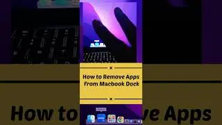 How to Remove Apps from Macbook Dock | #shorts