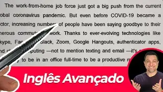 SE ENTENDER ESTE TEXTO EM INGLÊS VOCÊ TEM NÍVEL AVANÇADO