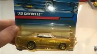 '70 Chevelle SS #107 2000 Hot Wheels Mainline Gold Mattel 1970 Muscle Car Unboxing Review -