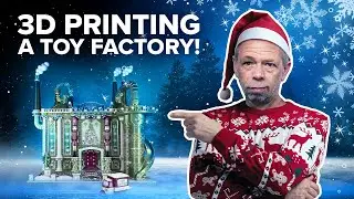 Я напечатал на 3D-принтере фабрику игрушек к Рождеству