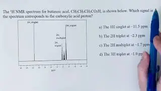 Proton chemical shift example 1