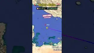DUBAİ to CAİRO Flight Route Airbus A380 Emirates #airbusa380 #emirates #aviation #travel #flight #4k