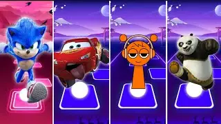 Sonic vs Panda vs Lightning McQueen 🔥 | Tiles Hop Battle You WON&rsquo;T Believe!