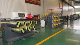 22000D Agricultural Polypropylene Fibrillated Raffia String Split Film Raffia Yarn  Production Line