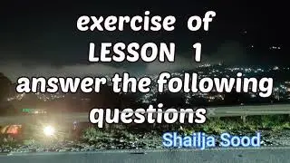 Exercise of lesson 1 (Another chance)