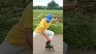 power slide with oxelo mf 900🤯😱 #skating #powerslide #oxelomf900 #shorts