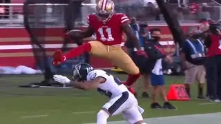 Brandon Aiyuk Spectacular Hurdle & Touchdown | Eagles vs. 49ers | NFL Week 4