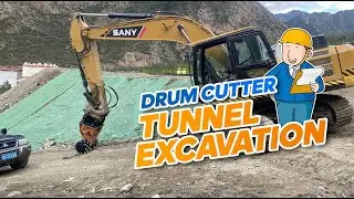 The Tunnel Boring Machine Praised by Engineers drum cutter！
