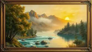 Belleza De Pinturas de Arte Con Marco Dorado | Fondos de Pantalla | #wallpapers #painting
