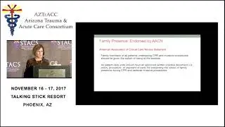 Family Presence During Resuscitation: Does it improve health outcomes in trauma patients?