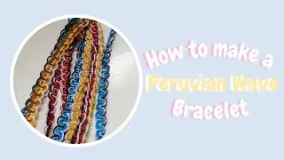 Peruvian wave friendship bracelet tutorial🌊beginner friendship bracelet tutorial
