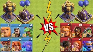 SUPER TROOPS VS NORMAL TROOPS VS CRUSHER VS AIR BOMBS | Clash Of Clans