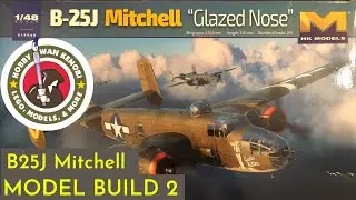 Сборка пластиковой масштабной модели HK Models B-25J Mitchell 1/48 &mdash; часть 2, интерьер, смывка маслом 4K
