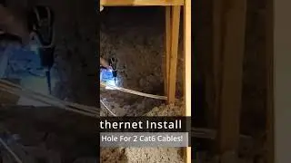 Cat 6 Wire Drop Preparation - Working In The Attic!