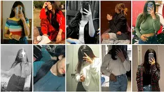 Stylish girls dpz for insta fb|❤&zwj;🔥cute jeans top hidden face selfie photo poses for girl| teenage dp