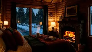 Warm Winter Fireplace Ambience - Smooth Jazz Music for Relaxation and Peace 02