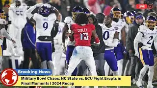 Military Bowl Chaos: NC State vs. ECU Fight Erupts in Final Moments | 2024 Recap । USA TODAY NEWS