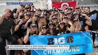 OSU women&rsquo;s swim, diving team snags 4th Big 10 title