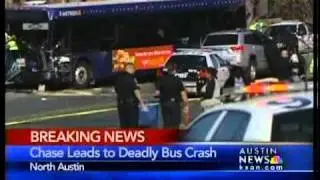 Chase leads to deadly crash into bus - 5 pm News