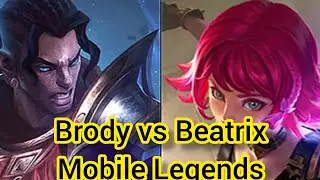 Brody vs Beatrix Mobile Legends with XBorg, Kimmy, Harley and Atlas #ml #mobilelegends #mlbb