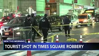Tourist hurt during shooting in Times Square, gunman wanted for also allegedly firing at police