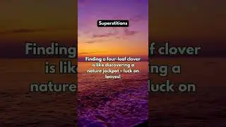 Quick Hits of Lesser Known Superstition Wisdom! #superstition  #quickbites #brainpower