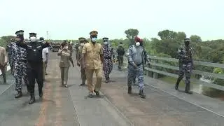 Covid-19 : Tournée du Commandant supérieur de la Gendarmerie dans les casernes de Bouaké