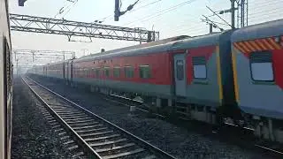 13173 Sealdah Sabroom Kanchanjunga Express crosses Gangpur