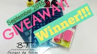 September 2015 Giveaway winner - www.boldntrendy.com