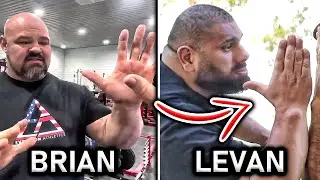 BRIAN SHAW vs LEVAN SAGINASHVILI Hand Size Comparison!