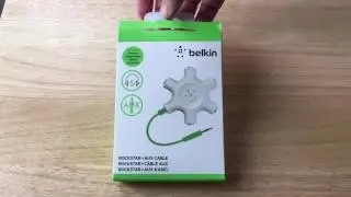 Rockstar + AUX Cable Belkin Audio Multiplexer Unboxing 4-23-17