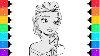 How to draw Disney Princess Elsa Step by step || Disney Frozen Art
