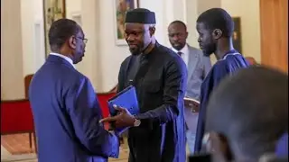 Sonko et Diomaye au palais de la r&eacute;publique pour rencontrer le pr&eacute;sident Macky Sall
